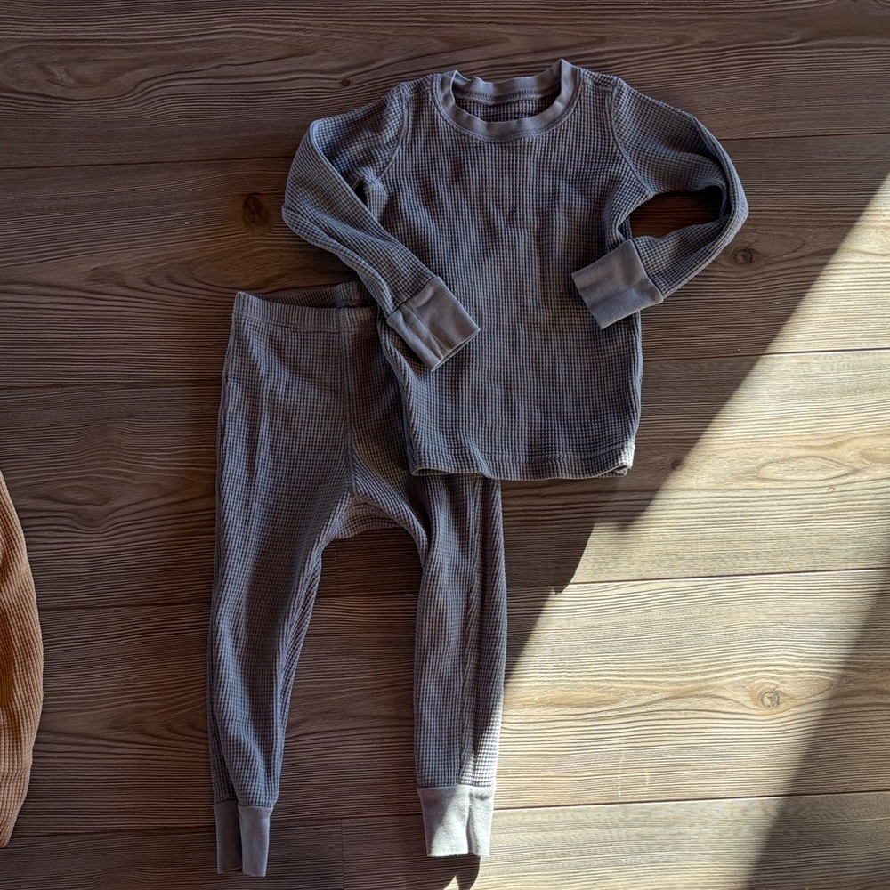 Nobel-size 3 waffle pajamas-blue